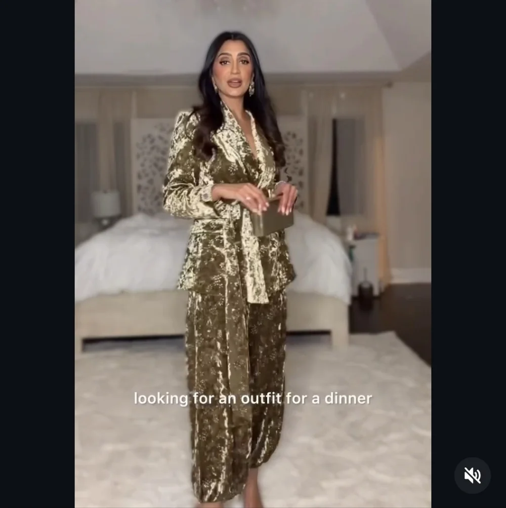 ZARA VELVET BALLOON PANTS